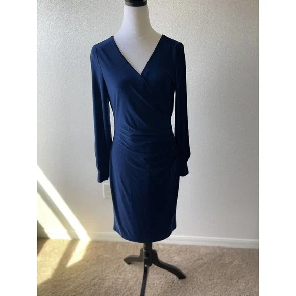 winter formal dress knee length ZAPAKASA Women Burgundy High Neck Knee-Length Formal Dress with Shawl Satin  Sheath Work Dress main image 0